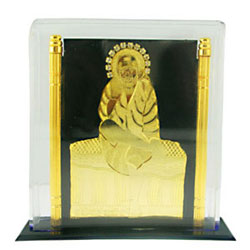 Click Here For Bigger Zoom - 24 CARAT GOLD PLATED SAI BABA(JPSEG9001)